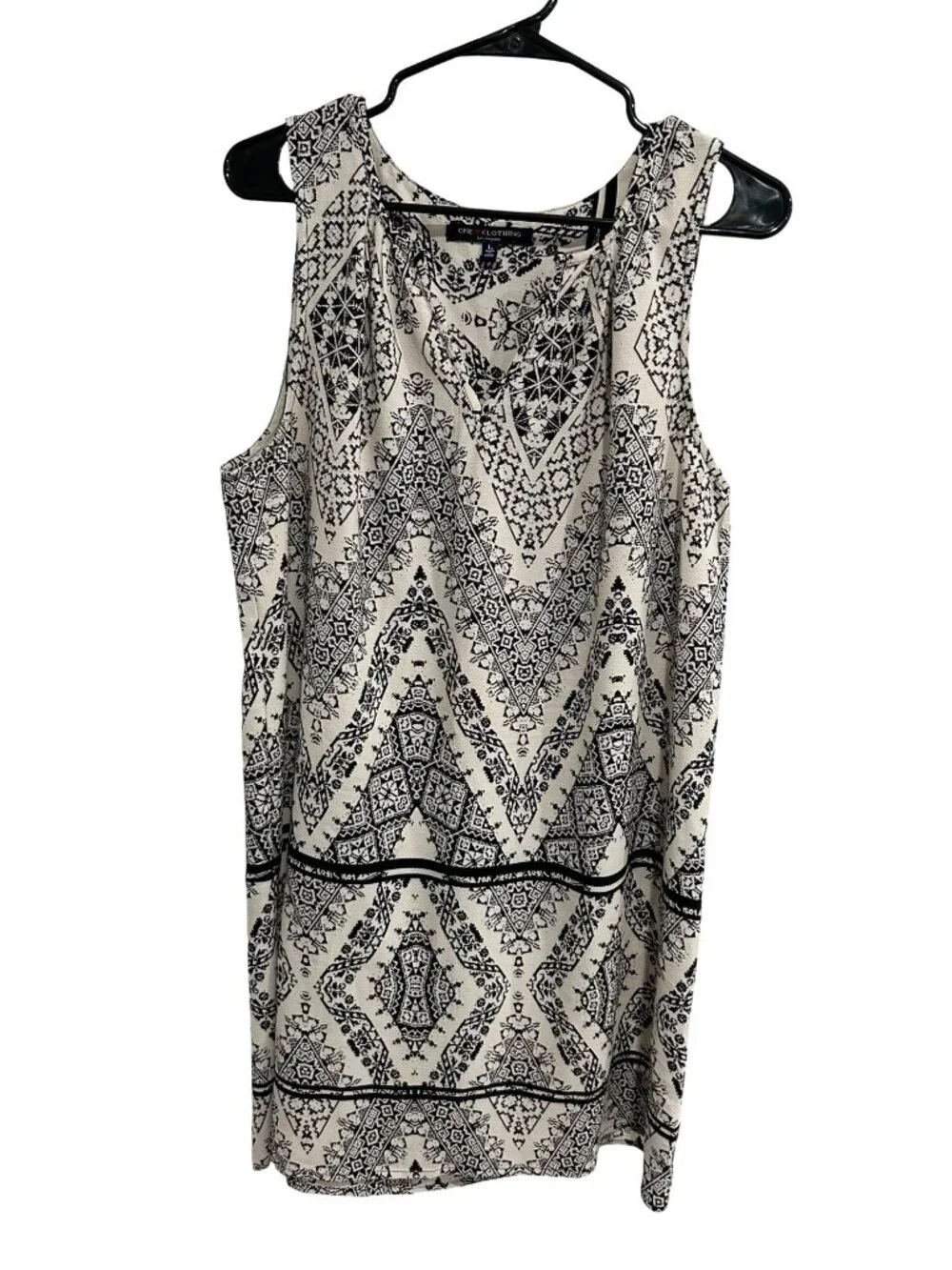 One Clothing Los Angeles Sleeveless Printed Tunic Dress Sz L